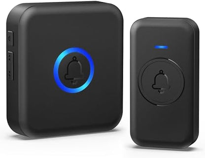 Wireless Doorbell 1000ft Range, Loud Waterproof Door Bell with 60 Melodies