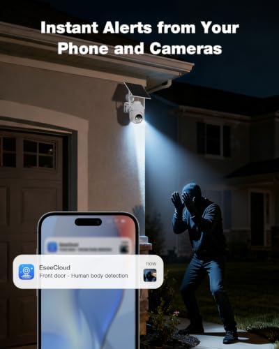 SEHMUA Solar Security Cameras Wireless Outdoor, No Subscription Required