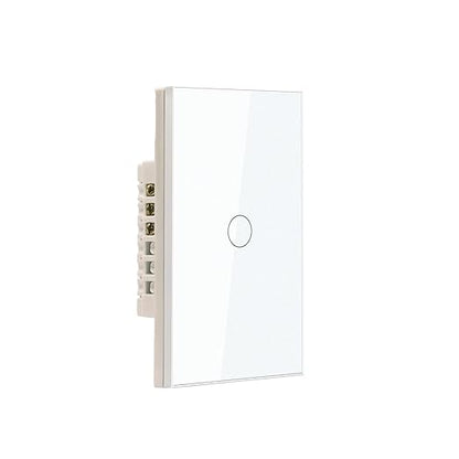 20A WiFi Smart Light Switch 4.65 X 2.83 X 1.34 Inches,1-Button,2.4GHz Wi-Fi Touch Switch,Neutral Wire Required,Work with Smart Life/Tuya App and Alexa,White