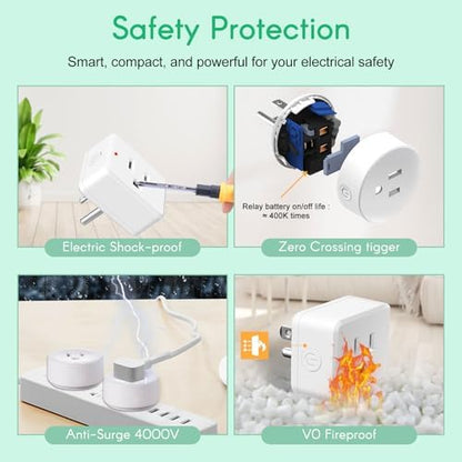 NineLeaf Programmable Remote Timer Switch & Wireless Outlet Plug, 500ft Range Plug in Light Switch, 15A/1500W Wall Mounted On/Off, No Wiring Needed for Fans, Christmas Lights, 1Remote 1Outlet