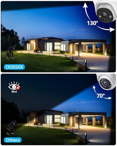 4K PoE Dome Wired Security Camera System for Home Security Outdoor