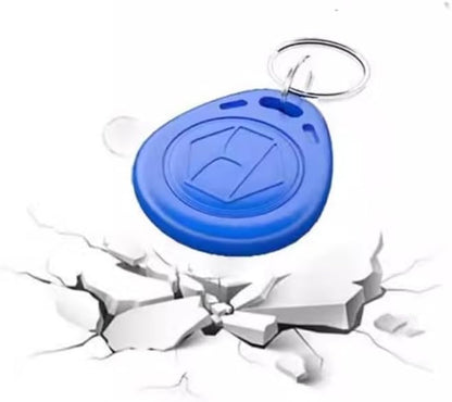 RFID 125KHz Blue Keychain ID Access Card Proximity Card Tag for Access Control Systems (10-Pack)
