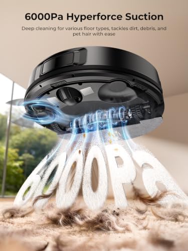 Airzeen Bagless Robot Vacuum and Mop Self-Emptying for Pet Hair/Carpet