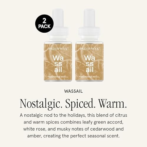 Pura x Paddywax Home Diffuser Refill, 2 Pack, Wassail