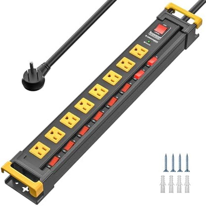 8 Outlet Heavy Duty Surge Protector Power Strip