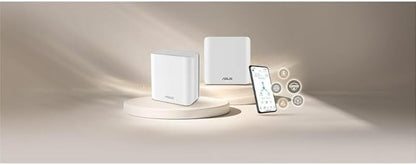 ASUS ZenWiFi BD4 (3-Pack) Dual-Band WiFi 7 Mesh, 3600 Mbps, 6500 sq.ft, Dual 2.5G Ports, Security and Parental Controls Included, Smart Home Master SSIDs