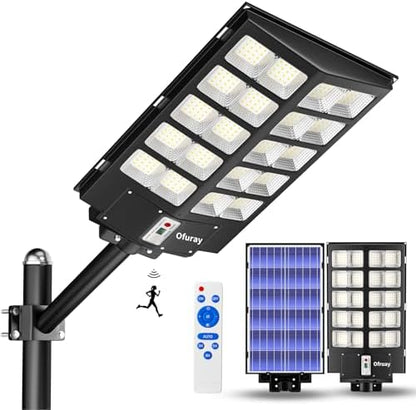 Ofuray Solar Street Lights Outdoor,Of-11800W Commercial Parking Lot Light