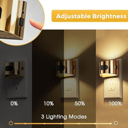 L LOHAS LED Motion Sensor Night Light, Night Lights Plug into Wall, 2 Pack