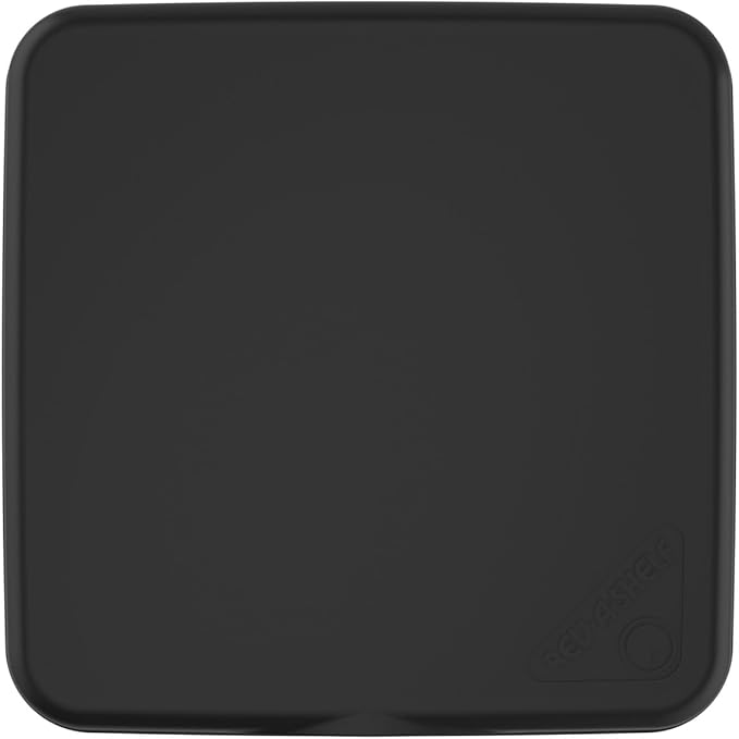 Rev-A-Shelf 27 Qt Under Sink Garbage Can Lid for Base Kitchen and Bathroom Cabinet, Replacement Plastic Trash Bin Lid Only, Black, RV-1024-LID-18-1-40