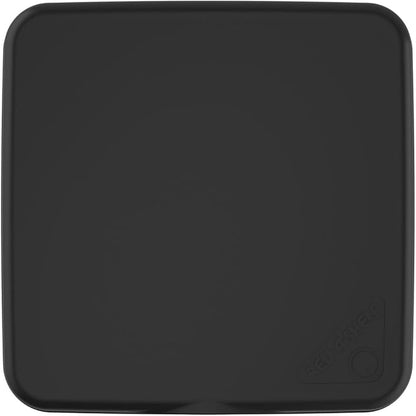 Rev-A-Shelf 27 Qt Under Sink Garbage Can Lid for Base Kitchen and Bathroom Cabinet, Replacement Plastic Trash Bin Lid Only, Black, RV-1024-LID-18-1-40