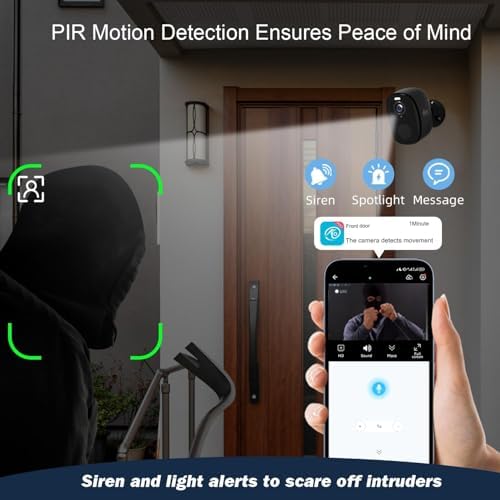 Rraycom Wireless Security Cameras Outdoor 3Pack, 5G/2.4GHz WiFi Cameras