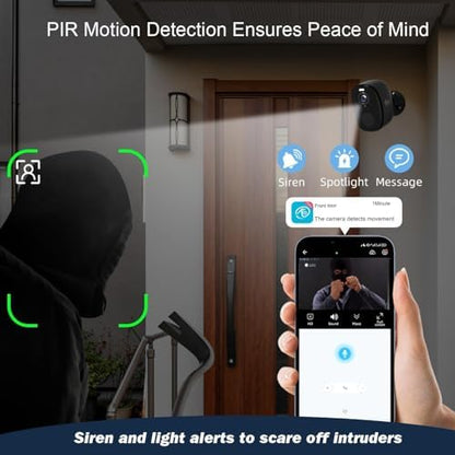 Rraycom Wireless Security Cameras Outdoor 3Pack, 5G/2.4GHz WiFi Cameras