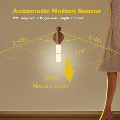 LANDGOO Wooden Motion Sensor Night Lights,