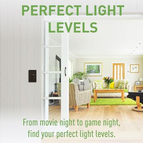 Legrand LS Series 450W LED Dimmer Light Switch 3-Way Brown 1 Pack