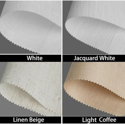 Motorized Blinds with Remote, Light Filtering Smart Blinds for Windows Automatic Roller Shades, Roller Shades Sample (Multicolor)