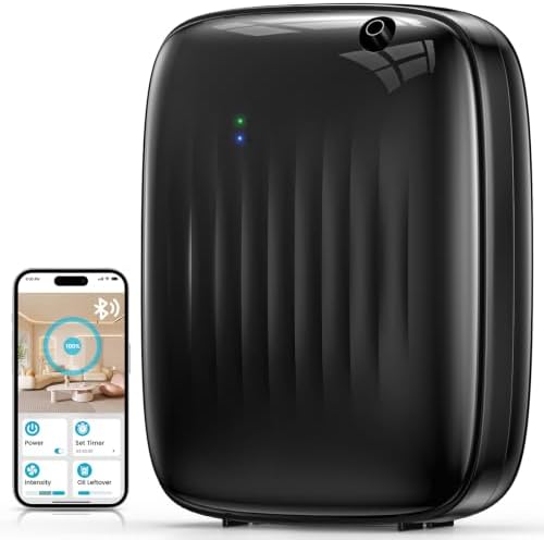 Ziweo Waterless Essential Oil Diffuser, 3000sq.ft - App & Panel Control