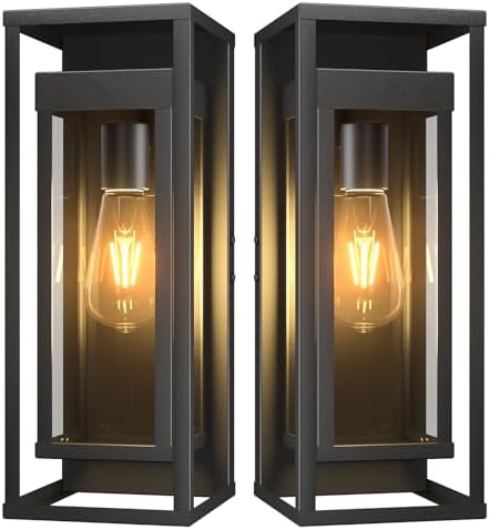 15" Outdoor Wall Lights 2 Pack Large Exterior Lighting Fixtures