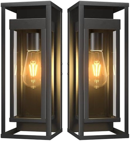 15" Outdoor Wall Lights 2 Pack Large Exterior Lighting Fixtures