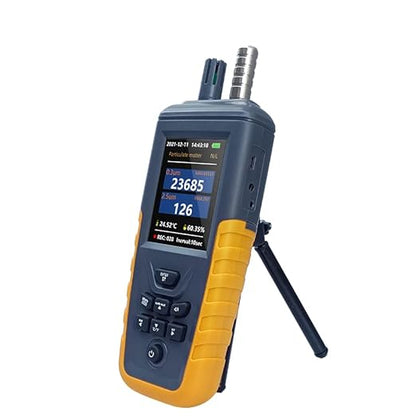 Air Quality Dust Particle Counter, High Sensitivity PM0.3/2.5/10 um Detector Air Dust Particle Monitor,Data Transfer/Storge Pollution Monitor (TC-8100)