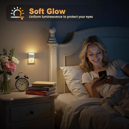 JandCase Motion Sensor Night Light, Night Lights Plug into Wall