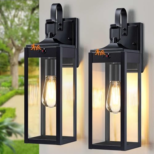 18'' Large Motion Sensor Outdoor Lights, Dusk to Dawn Porch Light