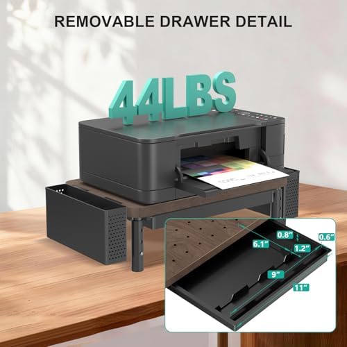 WALI Computer Monitor Stand with Storage and Pen Holder