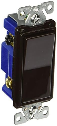 Eaton 7504B 15 Amp 4-Way Rocker Decorator Switch, Brown