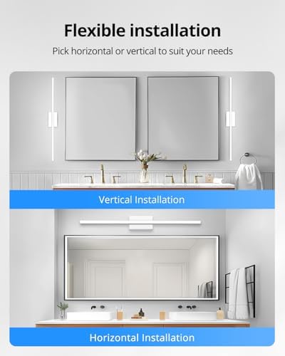 Combuh Modern Vanity Lights for Bathroom Over Mirror, Wall Mounted Sconces