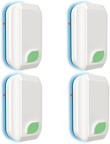 4Pack Plug in Air Purifier for Home, Negative Ion Air Ionizer for Bedroom, Bathroom, Kitchen & Office, Compact Air Cleaner for Small Spaces, Quiet Mini Air Purifier for Apartment & Living Room