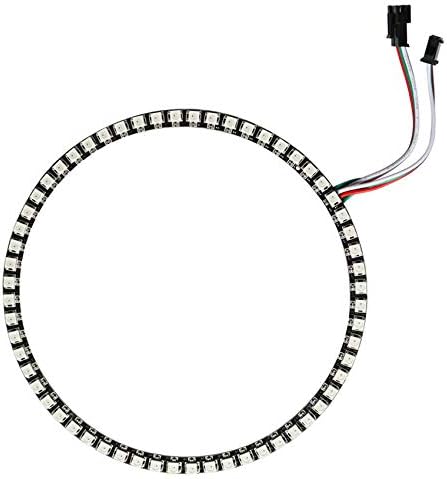 60 LEDs WS2812B 5050 RGB LED Ring Lamp Light Individually Addressable Full Dream Color DC5V with Mini Controller