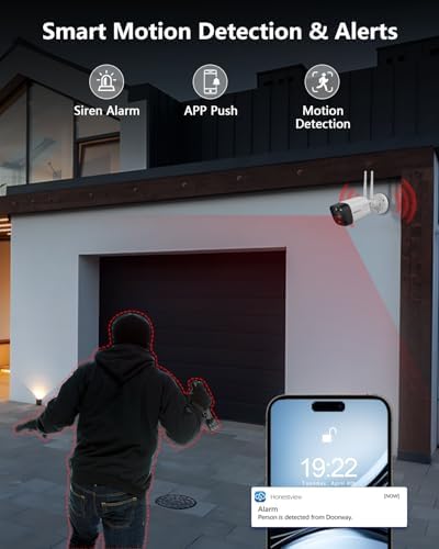 5MP Wireless Security Camera System, 4K/16CH NVR 8TB HDD 120 Days of Video
