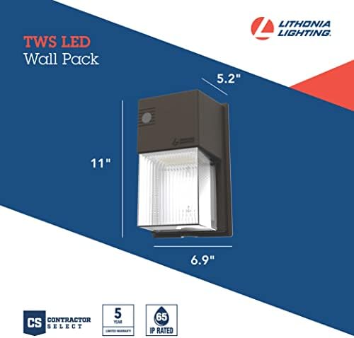 Lithonia Lighting 7" Mini LED Wall Pack Outdoor Light Dusk to Dawn