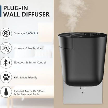 Plug-in Waterless Oil Scent Diffuser Starter Kit for Large Room