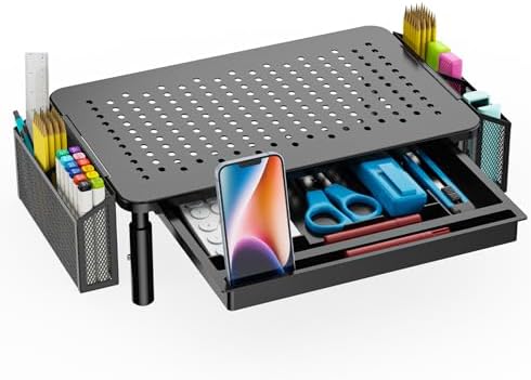 WALI Computer Monitor Stand with Storage and Pen Holder