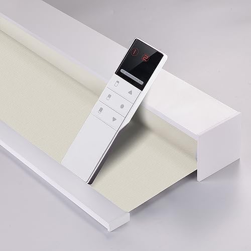 ZSHINE Motorized Blackout Roller Shades Remote Control Rechargeable(82026B)