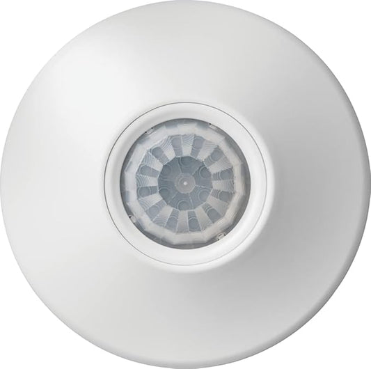 SensorSwitch Ceiling Motion Sensor, PDT Passive Dual Technology Passive Infrared PIR and Microphonics Occupancy Sensor, 360° Small Motion Detection, Indoor Use, Line Voltage, Standard Range