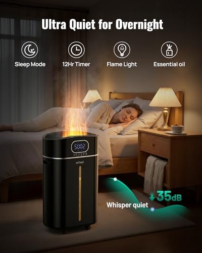 4.2Gal/16L Cool and Warm Mist Humidifier for Large Room 1500 sq ft