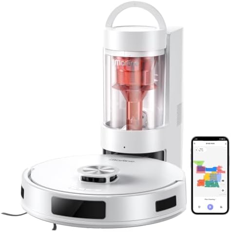 Robot Vacuum and Mop Combo, Robot Vacuum Cleaner with Bagless Self Emptying Station, 18000Pa Suction, LiDAR Navigation, ideal for Pet Hair, Carpet & Hard Floor, Compatible with App/Alexa/Voice Control
