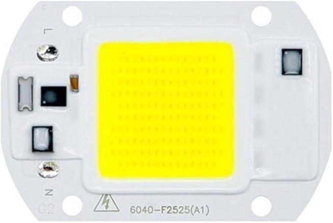 Pack of 1, DIY LED COB Chip Diode AC110V 10W/20W/30W/50W, Full Spectrum Grow Plant Light Smart IC No Need Driver Household Bulbs(Cold White,110V 50w)