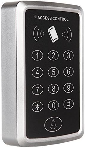 Remote Control Keypad inswinging Door 600Lbs Electromagnetic Lock Kit with Bracket Access Control System 110-240V Power Supply Unit Push to Exit Button Buzzer Sounder for Visitor in