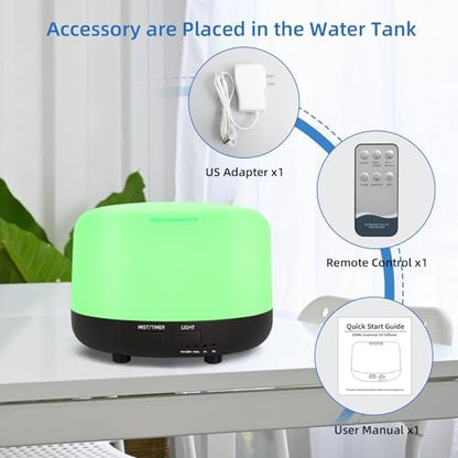 SPLITSKY 300ml Ultrasonic Essential Oil Diffuser with Remote Control