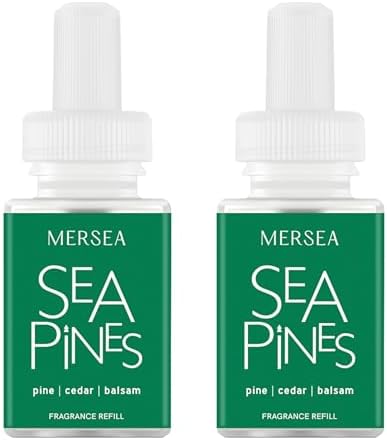 Pura x Mersea Home Diffuser Refill, 2 Pack, Sea Pines