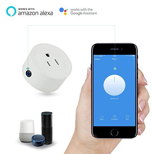 Martin Jerry mini Smart Plug Compatible with Alexa and Google Home, Smart Home Devices, No Hub Required, Easy Installation and App Control as Smart Switch Timing (Round) (4Pack)