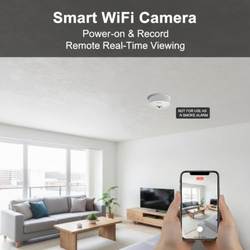 ULar 1080P HD Smoker Detector Camera with WiFi6 Remote View