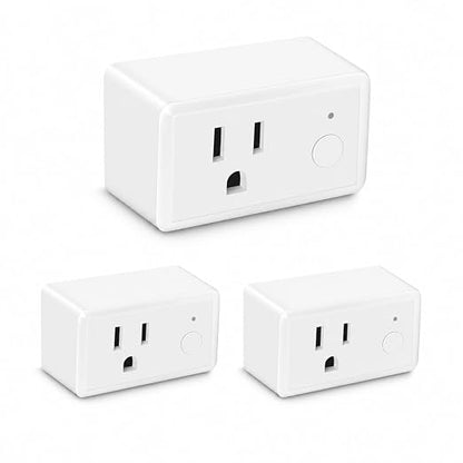 Feit Electric Smart Wi-Fi Plug, Compatible with Alexa and Google Home | No hub required, 2.4 Ghz Network Only, Remote Control From Anywhere 15 Amp, Indoor Outlet for Home Appliances, 3 Pack