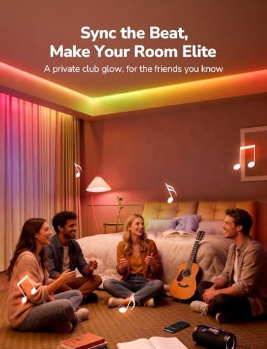 Lepro S1 AI Smart LED Strip Lights with IC 16.4FT 2.4G WiFi Bluetooth