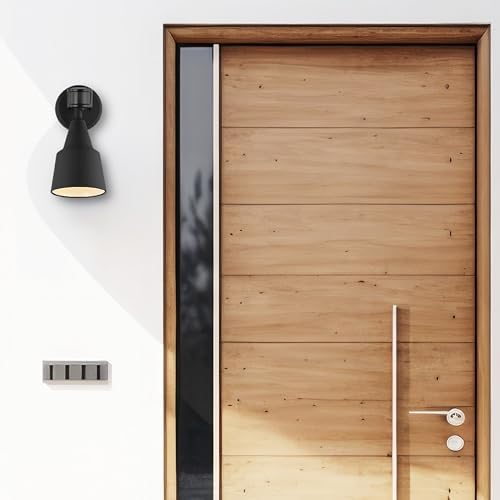 Generation Lighting 1-Light Motion Sensor Flood Light in Black