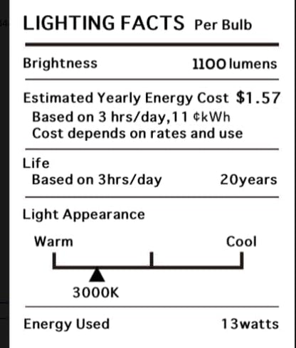 Torkase Outdoor Dusk to Dawn Light Bulbs, No Timer Required, 13W(100W Equivalent), 3000K Warm White, E26 A19 Automatic Sensor LED Bulb, Built-in Photocell Detector for Boundary Garage Patio, 3 Pack