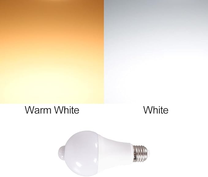 Wide Voltage Lights 10PCS AC85-220V 9W 12W15W LED PIR Motion Sensor Light Bulb E27 Smart Bulb Detector Sensor Lamp for Home Porch Yard Garage Lighting Household Bulbs