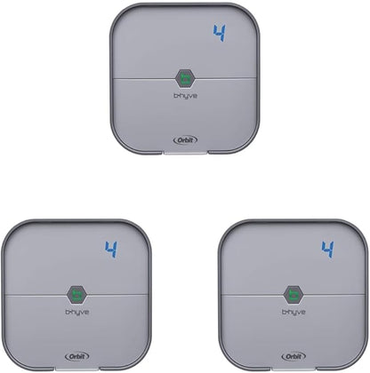 Orbit 57915 B-hyve 4-Zone Indoor Smart Sprinkler Controller,(Pack of 3)
